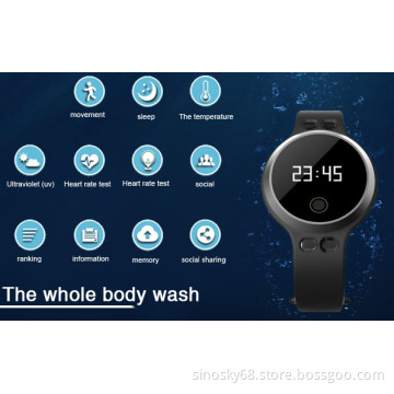 Smart Bracelet, Sport Watch, Waterproof Bluetooth Pedometer Calories Sleep Heartrate Detection